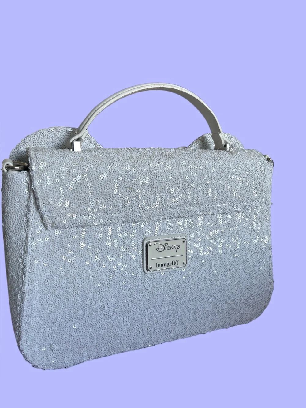 Loungefly Disney Minnie Mouse Sequin Wedding Crossbody Bag